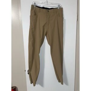 BYLT Premium Basics Everyday Jogger Pants Tech Skinny Fit Beige Khaki Men's 32